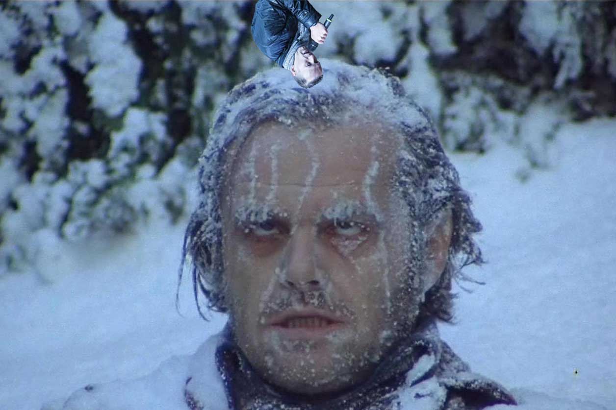 Джек Николсон сияние в снегу
